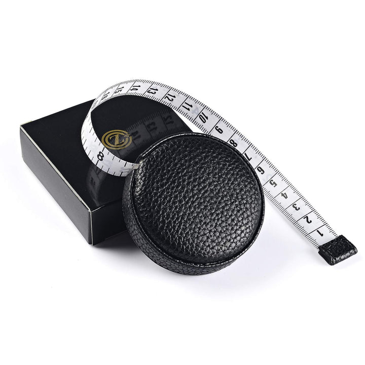 3m/120 Tape Measure Body Measuring Tape for Body Cloth Tape Measure for Sewing Fabric Tailors Medical Measurements Tape Dual Sided Leather Tape Measure Retractable (Black, 1 Pack)