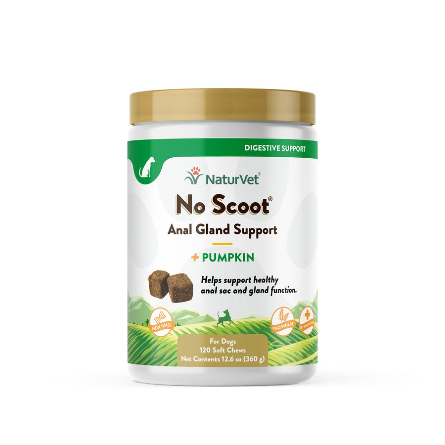 - No Scoot for Dogs - 120 Soft Chews - Plus Pumpkin - Supports Healthy Anal Gland & Bowel Function - Enhanced with Beet Pulp & Psyllium Husk