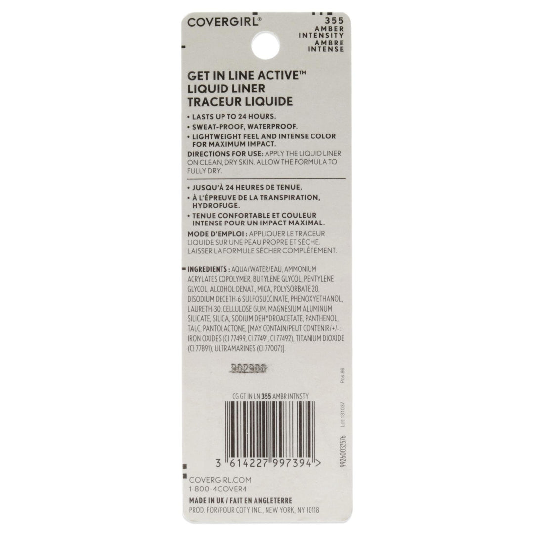 Get In Line Active Eyeliner, Amber Intensity, 0.36 Ounce