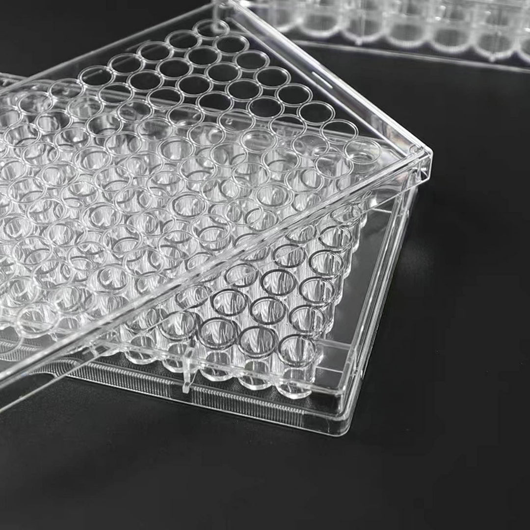 96 Well Culture Plate - Culture Plate 96 Well - with Lid, Flat Bottom, Individual Pack (Pack of 10)