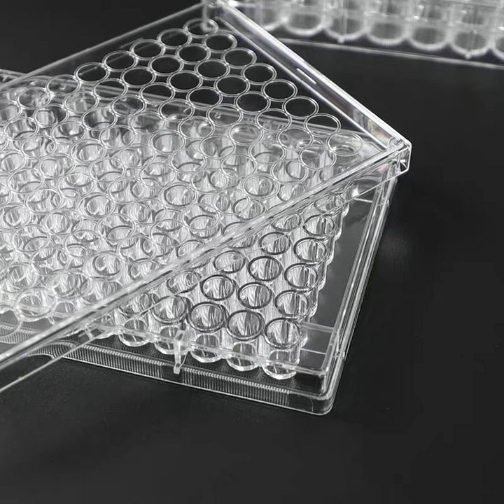96 Well Culture Plate - Culture Plate 96 Well - with Lid, Flat Bottom, Individual Pack (Pack of 10)