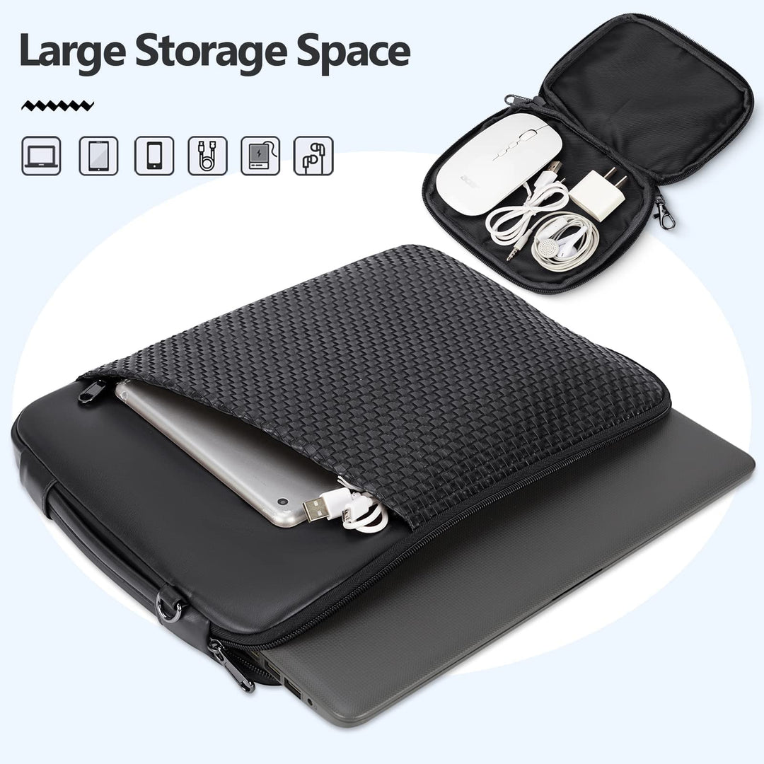 Laptop Sleeve 14 Inch Laptop Case Waterproof Handle Business Laptop Bag Compatible with MacBook Pro 15 2016-2019,13.3-14 inch HP/Asus Notebook,Gifts for Men Women