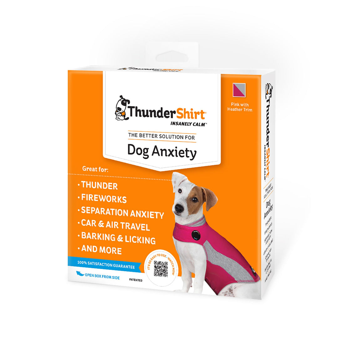 ThunderShirt for Dogs, XX Small, Pink Polo - Dog Anxiety Vest