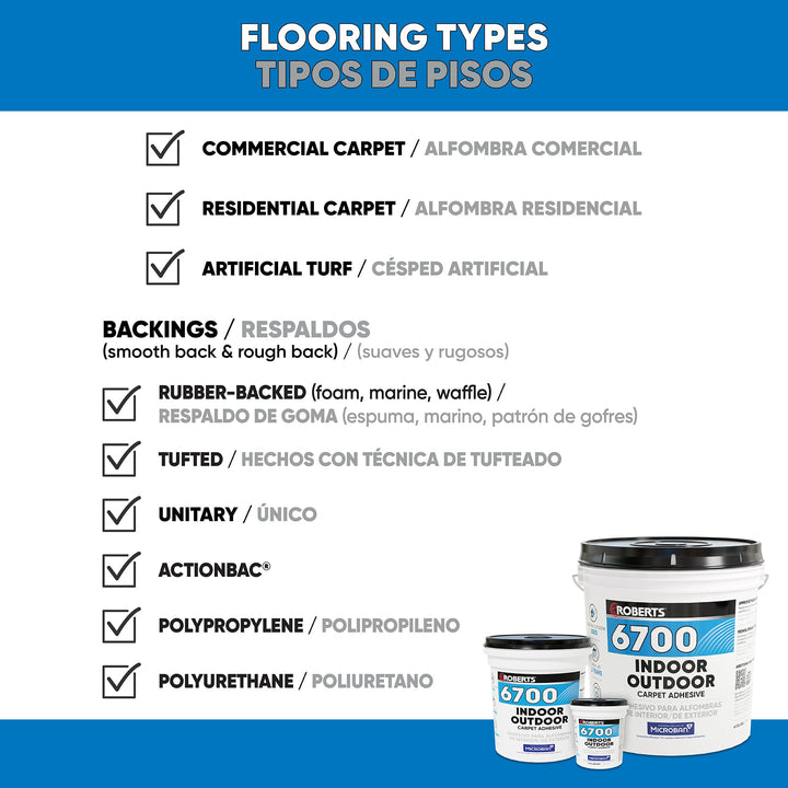 6700-1 1 Gallon Indoor/Outdoor Carpet/Artificial Turf Adhesive