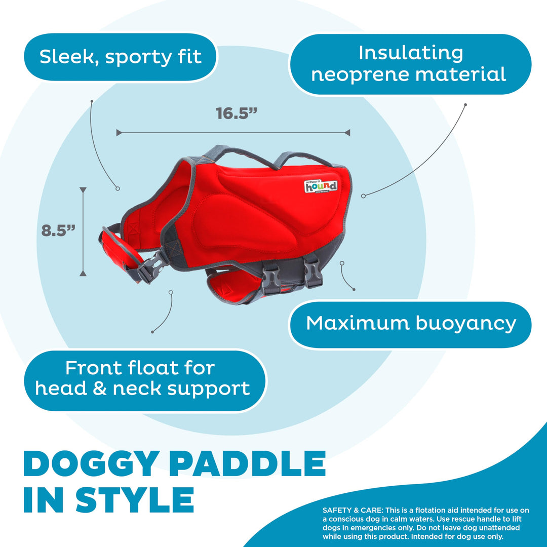 Dawson Swim Red Dog Life Jacket, XL