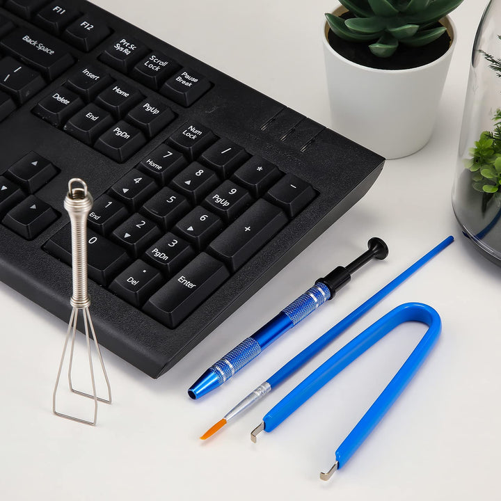 12 Pack Keyboard Lube Switch Puller Kits Key Cap Remover Tools Mechanical Switch Opener for Mechanical Keyboard Removing Fixing Cleaning