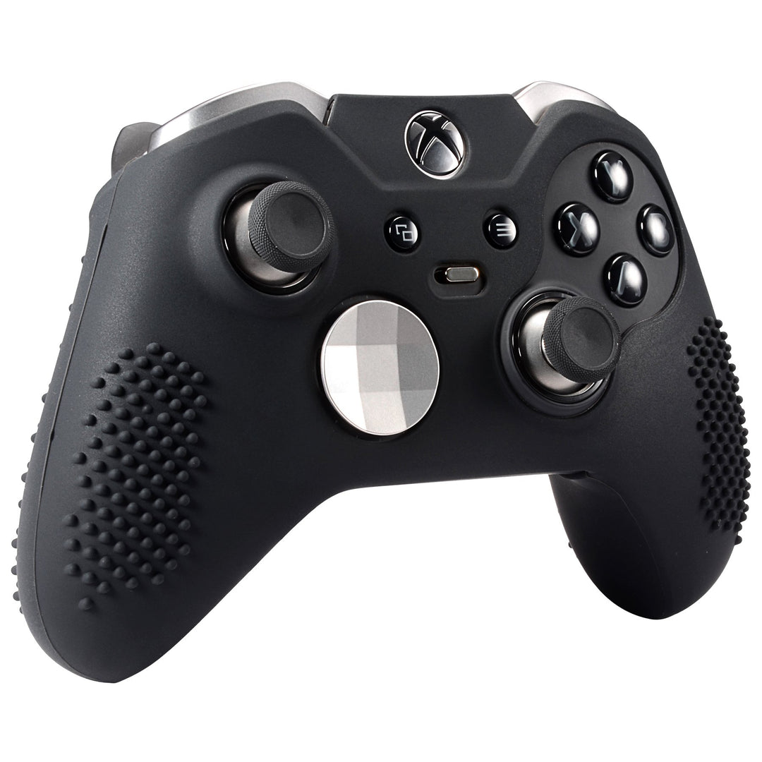 Soft Anti-Slip Silicone Controller Cover Skins Thumb Grips Caps Protective Case for Xbox One Elite - Black
