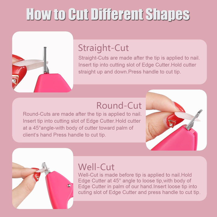 Professional Adjustable Fake Nail Clipper Nail Tip Cutter Trimmer for Acrylic Nails Cutter Fake Nail Tip Clipper Cutter(Black)