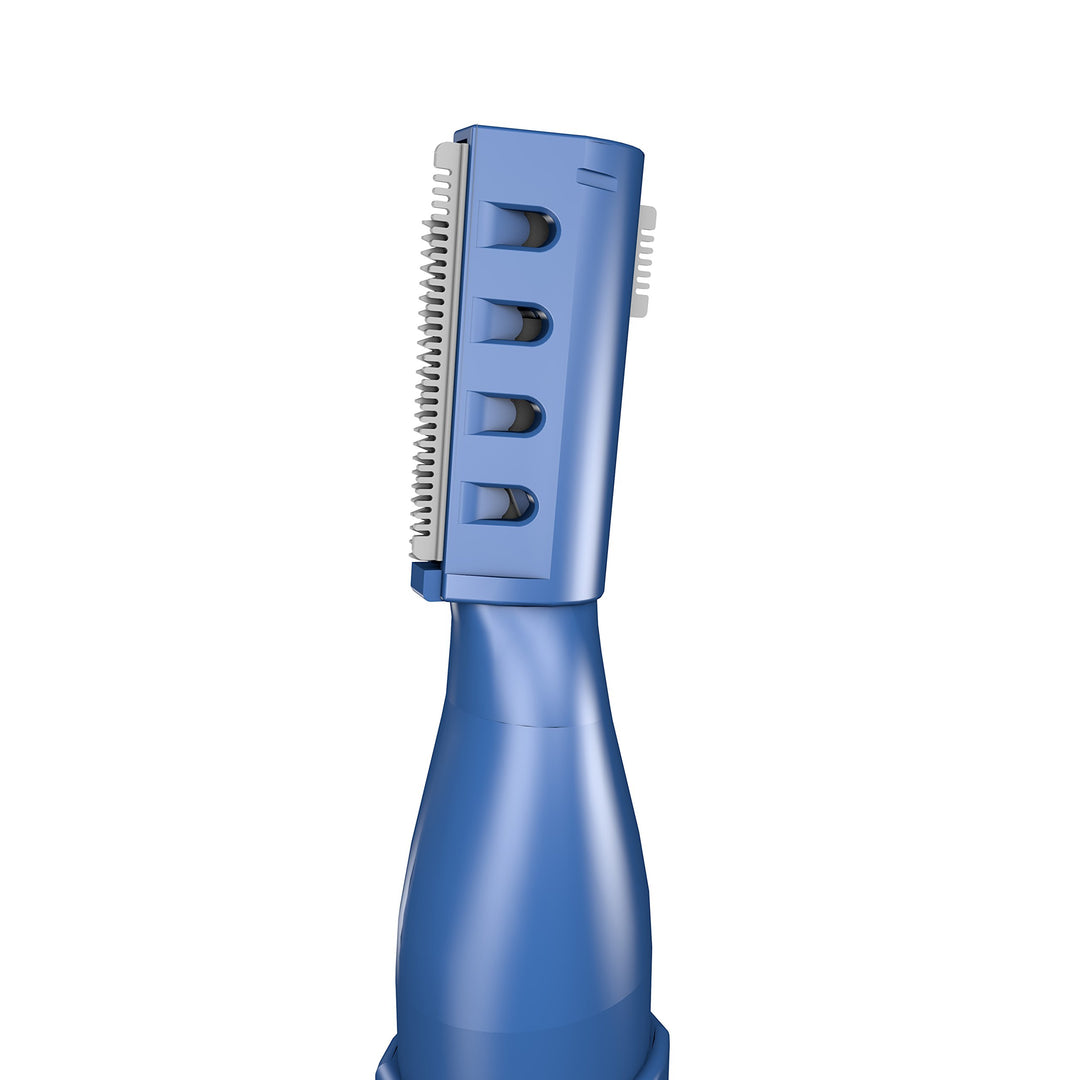 MPT3700 WETech Waterproof Dual Blade Precision Trimmer, with Pivoting Head & Eyebrow Trimming Comb, Facial Hair Trimmer (Batteries Included)