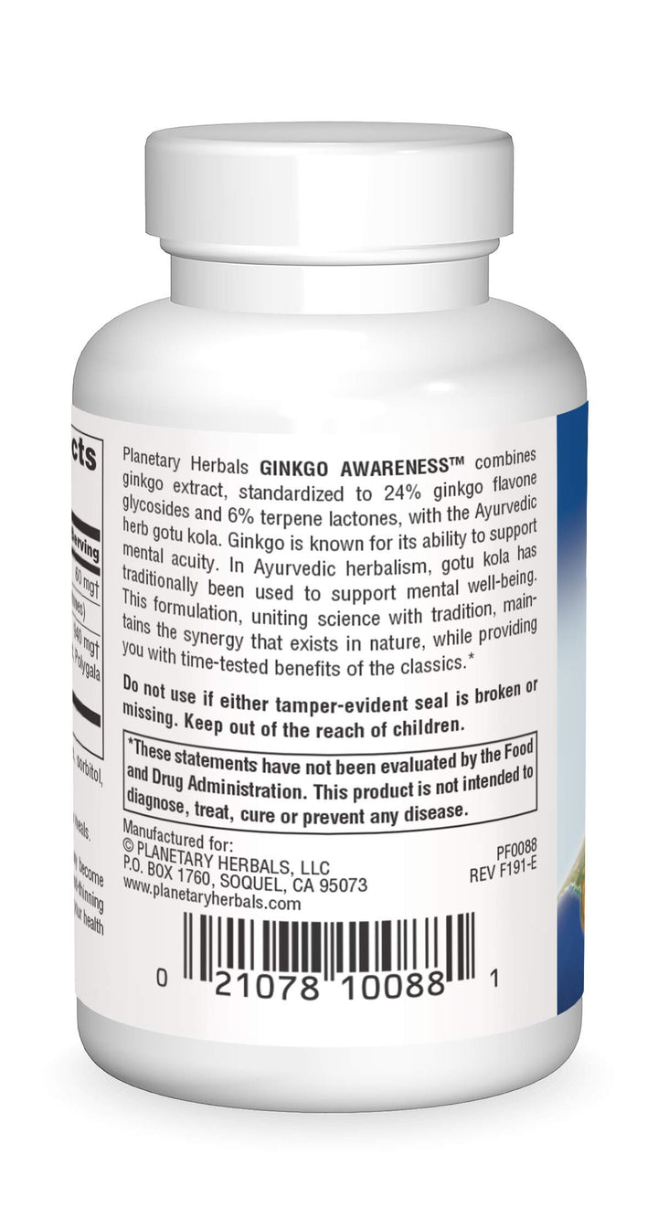Ginkgo Awareness Tablets, 30 Count