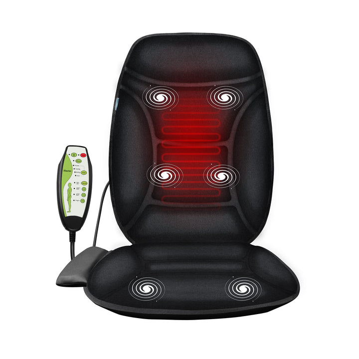 Back Massager for Back Pains, Soft Memory Foam Back Massager with Heat for Chair or Home Couch, Heating Pad for Back with 6 Vibration Motors, Massage Seat Cushion for Lower Back Thighs