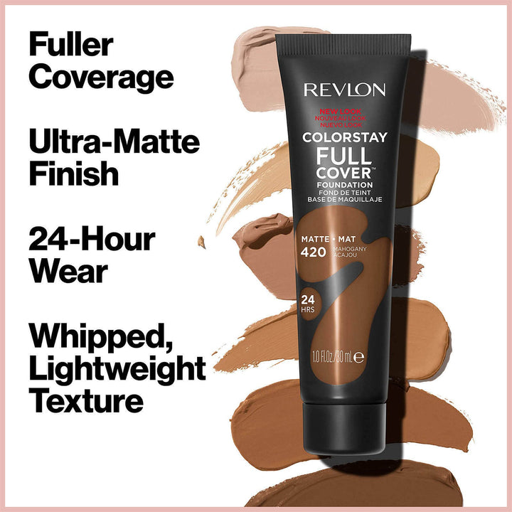 Revlon ColorStay Full Cover Foundation, Medium Beige, 1.0 Fluid Ounce