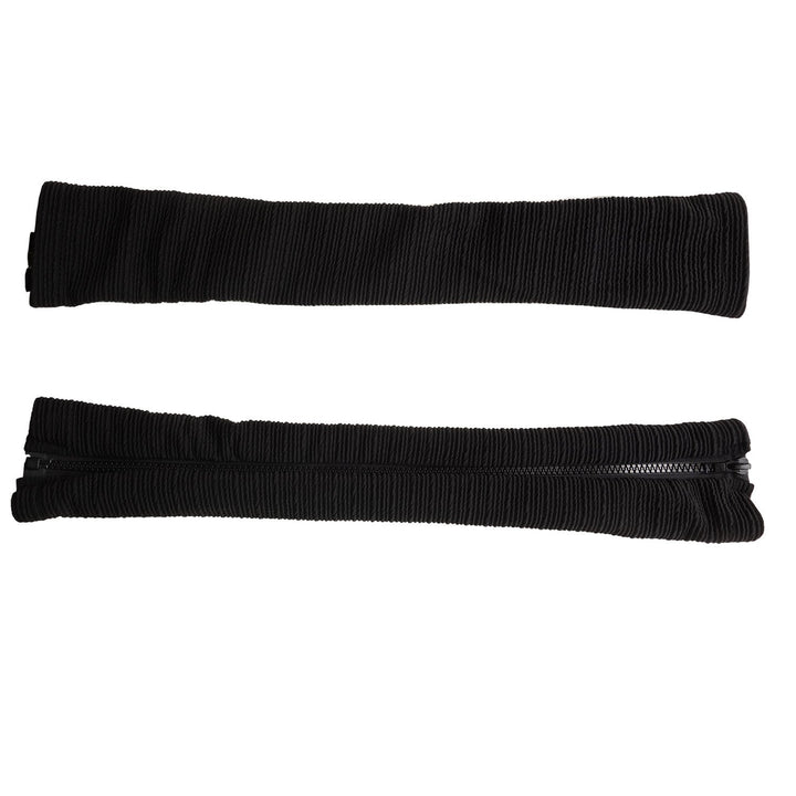 D-Worthy 1 Pair 18 inches Long Black Color Zipper Removable Stretch Slipcover Cover Cloth Chair Pads for Office Computer Chair Armrest