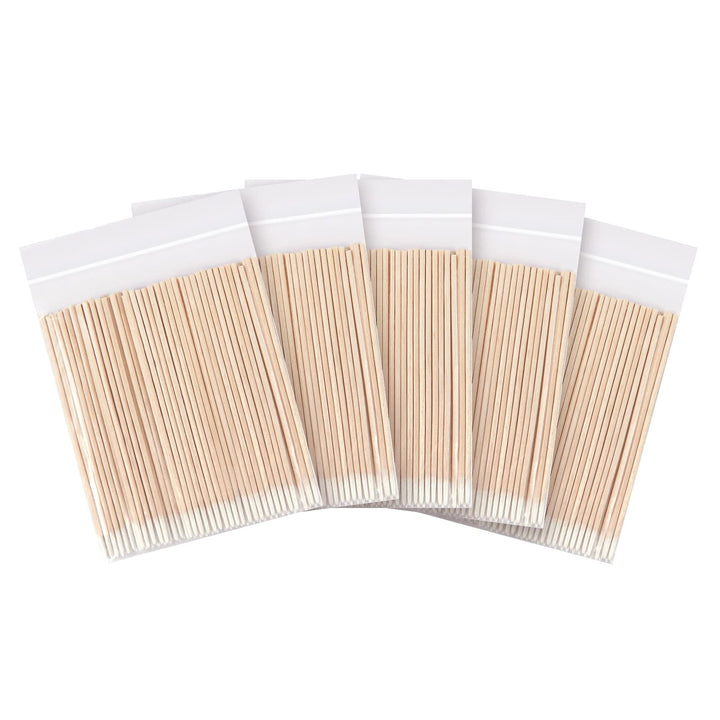 500 Count Microblading Cotton Swab, Cotton Swabs Pointed Tip, Wood Cotton Stick, Cotton Tipped Makeup Cosmetic Applicator Sticks, Tattoo Permanent Supplies