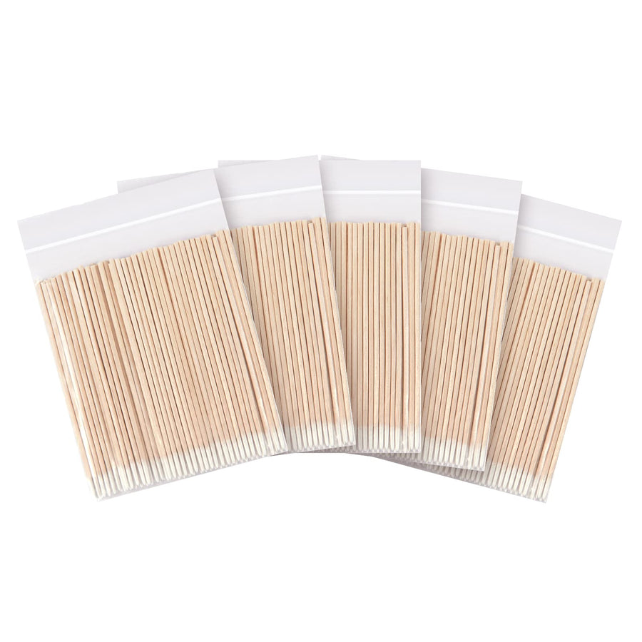 500 Count Microblading Cotton Swab, Cotton Swabs Pointed Tip, Wood Cotton Stick, Cotton Tipped Makeup Cosmetic Applicator Sticks, Tattoo Permanent Supplies