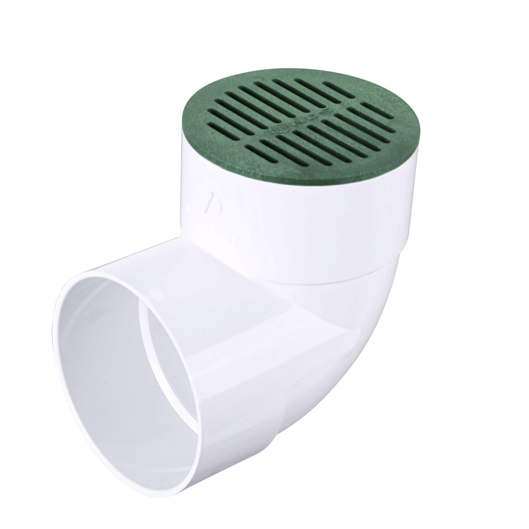50, 6 In. Round Grate Drain Cover, Connects to Speed-D Catch Basin Drain,Drain Pipes & Fittings, for Small Lawns, Landscaping, and Patios,Green