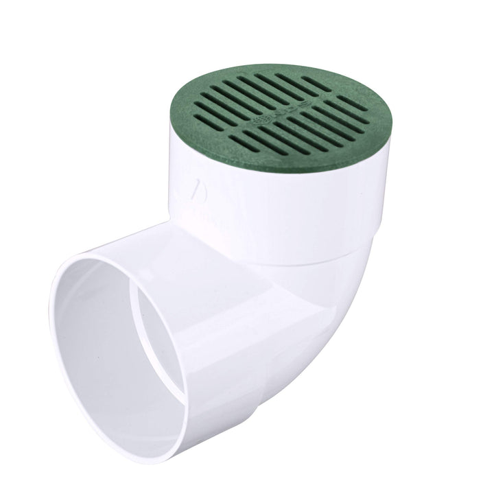 50, 6 In. Round Grate Drain Cover, Connects to Speed-D Catch Basin Drain,Drain Pipes & Fittings, for Small Lawns, Landscaping, and Patios,Green