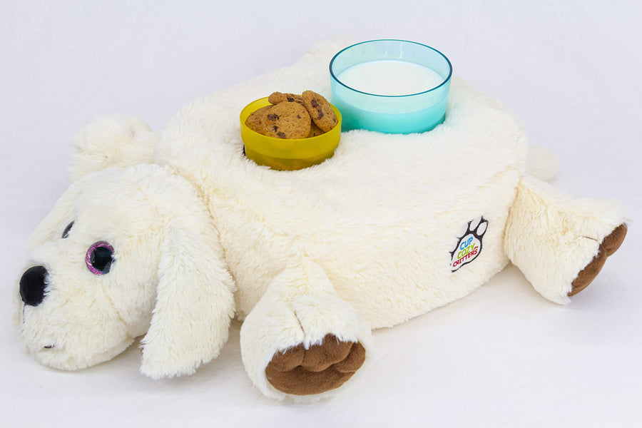 Cup Cozy Critters Dog Cup Holder for Kids-Keep Drinks Close. Stop Spills. Use it Anywhere-Couch, Bed, car/RV, Park, Camping and More!