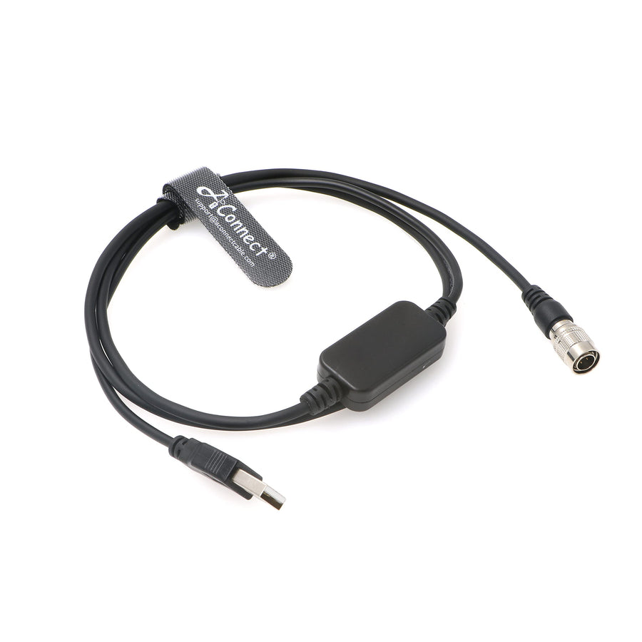 Hirose-USB-Cable-Zoom-Zaxcom-Boost DC 12V USB to Hirose 4 Pin Power Cable for Sound Devices 688 633| Zoom F4 F8| Zaxcom 1M