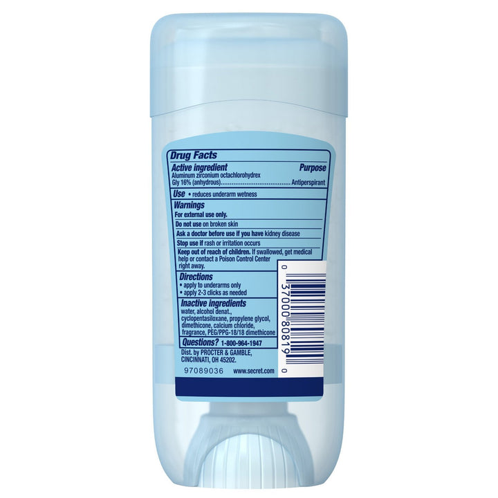 Outlast Anti-perspirant & Deodorant Clear Gel, Protecting Powder, 2.7 Oz (Pack of 4)