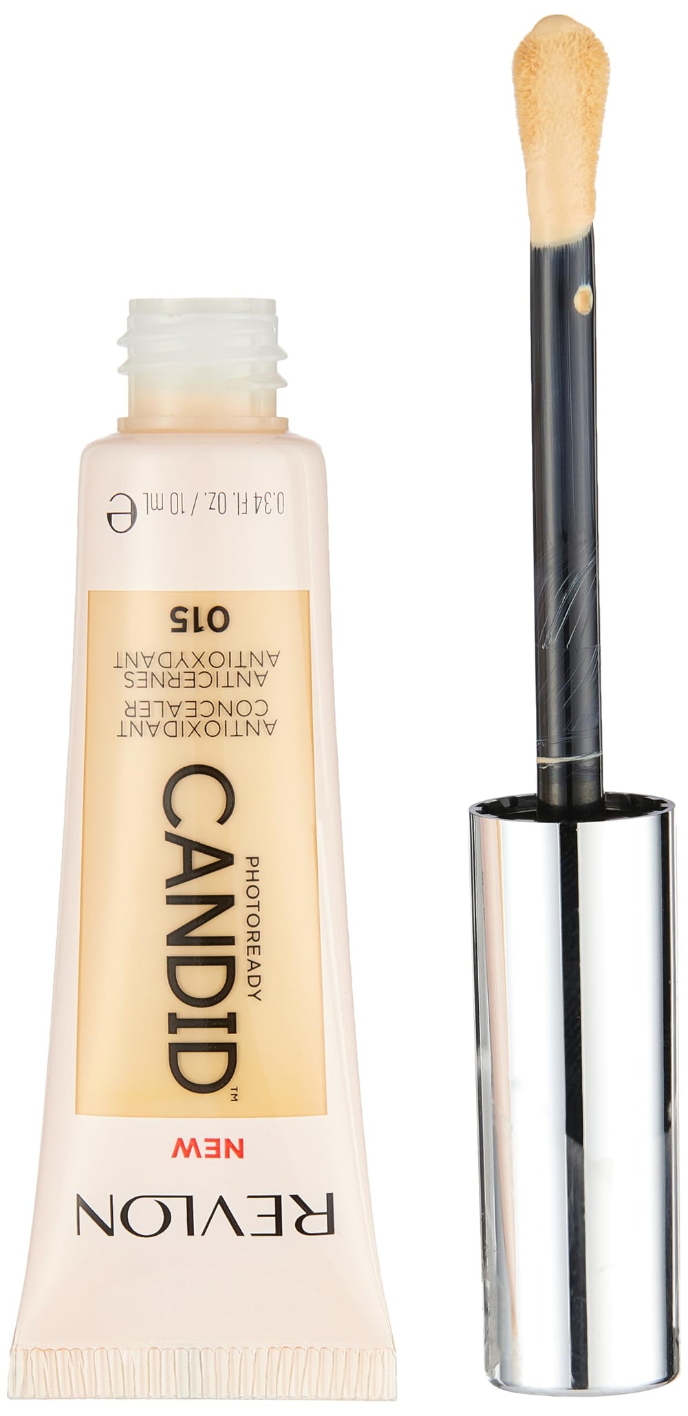 Revlon PhotoReady Candid Concealer, with Anti-Pollution, Antioxidant, Anti-Blue Light Ingredients, without Parabens, Pthalates and Fragrances; Light.34 Fluid Oz