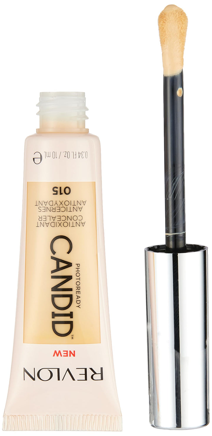 Revlon PhotoReady Candid Concealer, with Anti-Pollution, Antioxidant, Anti-Blue Light Ingredients, without Parabens, Pthalates and Fragrances; Light.34 Fluid Oz