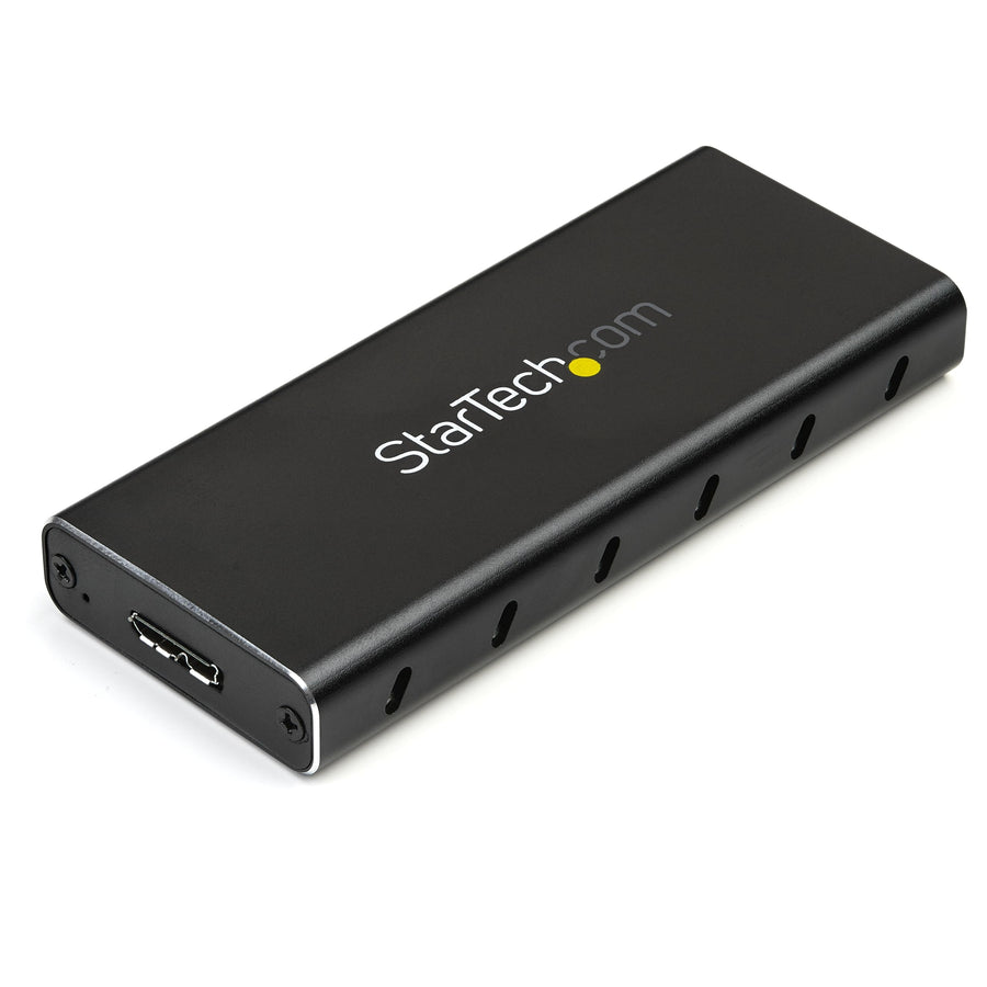 M.2 SSD Enclosure for M.2 SATA SSDs - USB 3.1 (10Gbps) with USB-C Cable - External Enclosure for USB-C Host - Aluminum, TAA (SM21BMU31C3)