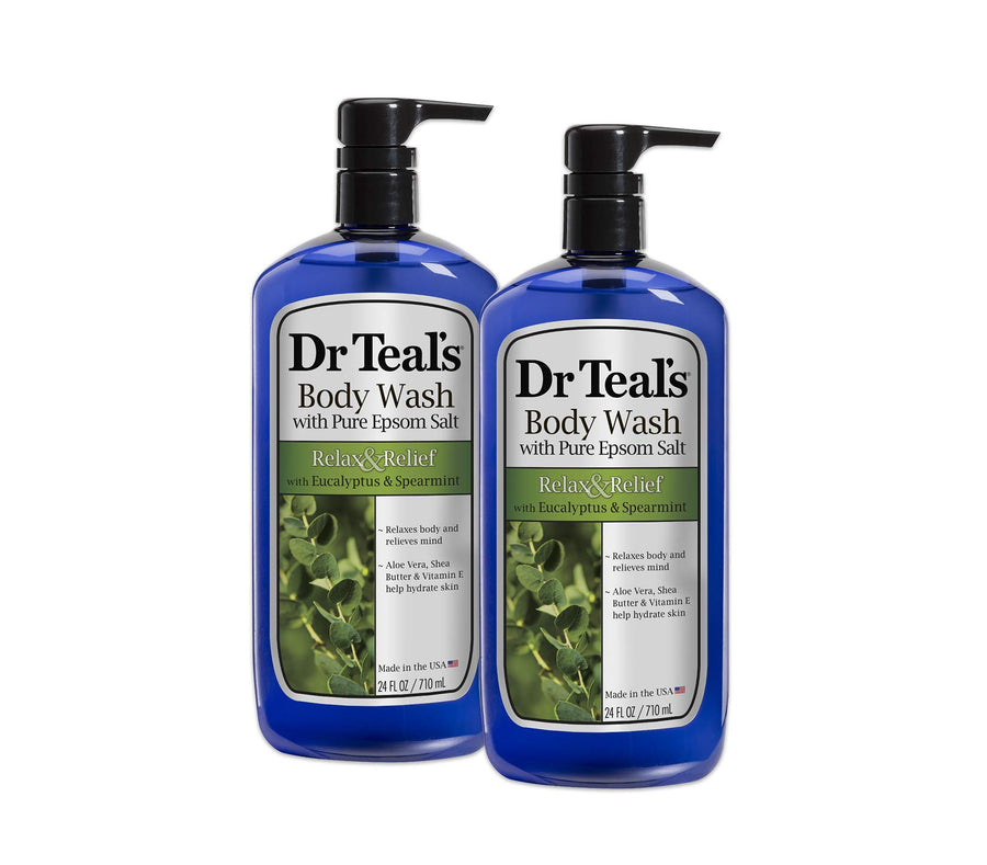 Body Wash, Relax & Relief with Eucalyptus & Spearmint 24 fl oz (Pack of 2)