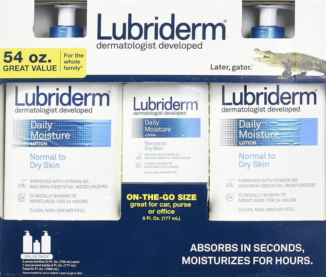 Dermatologist Daily Moisture Lotion for Normal to Dry Skin 3 Pack Value Pack
