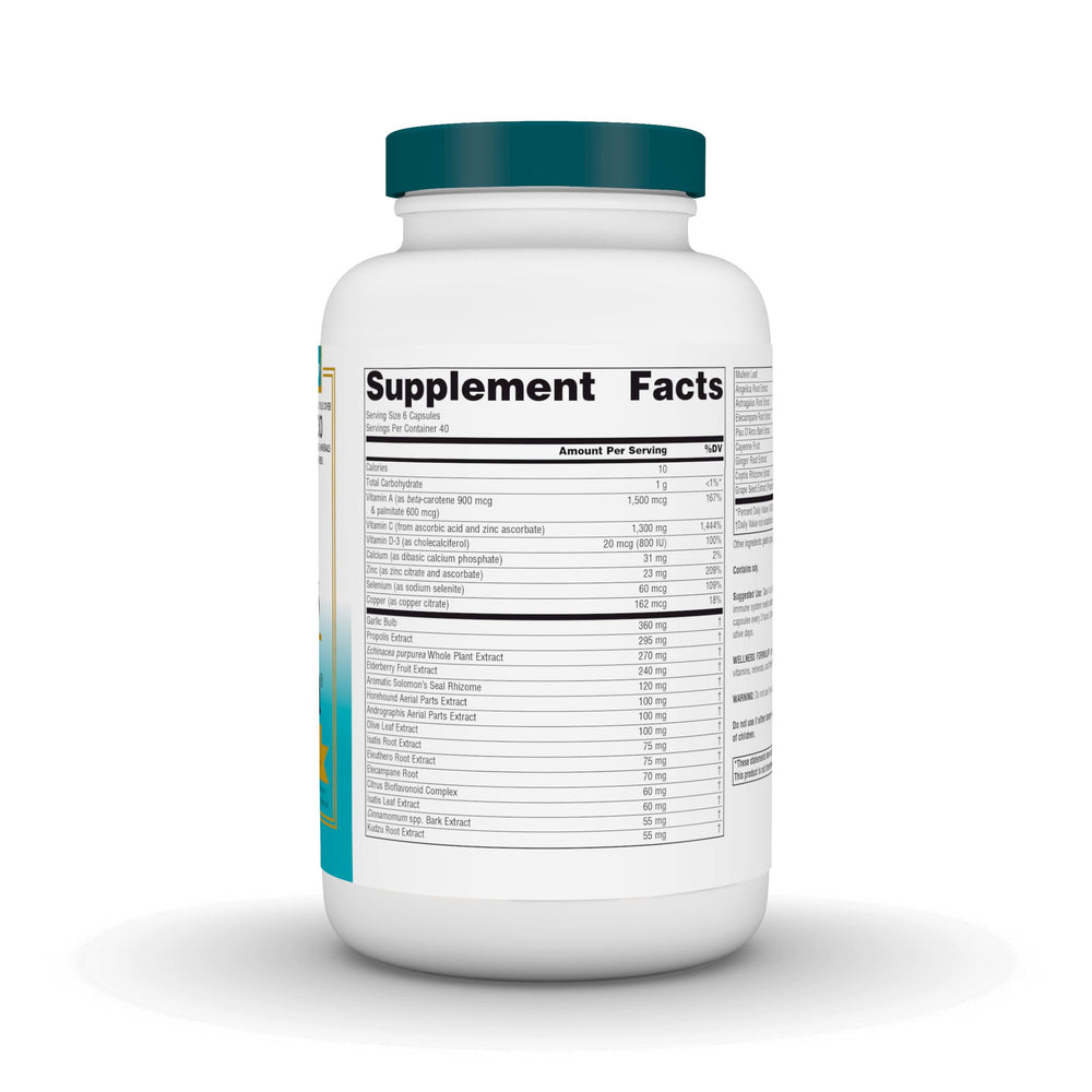 Wellness Formula Bio-Aligned Vitamins & Herbal Defense Advanced Immune Support* - Dietary Supplement & Immunity Booster - 240 Capsules