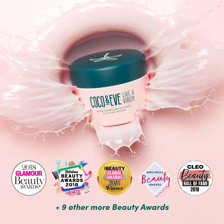 Coco & Eve Like a Virgin Hair Masque - Coconut & Fig Hair Mask for Dry Damaged hair with Shea Butter & Argan Oil for Hair Repair & Hydration | Deep Conditioning Mask Hair Treatment (212 ml)