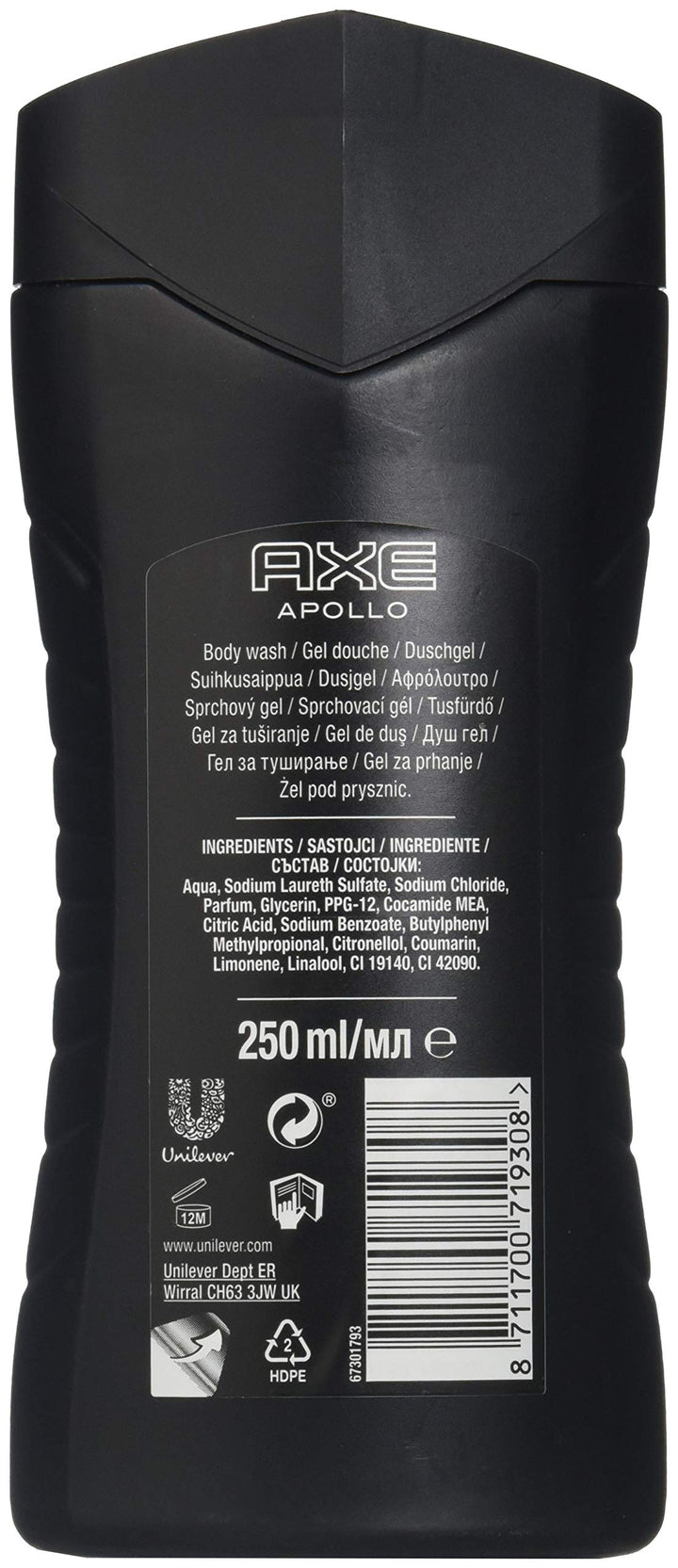Axe Shower Gel APOLLO 250ML 1 Count