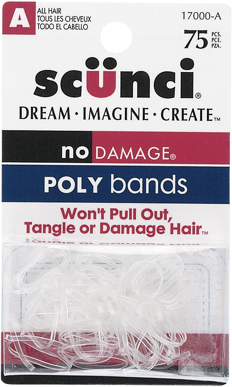 75 Pk Mini Polybands Clear