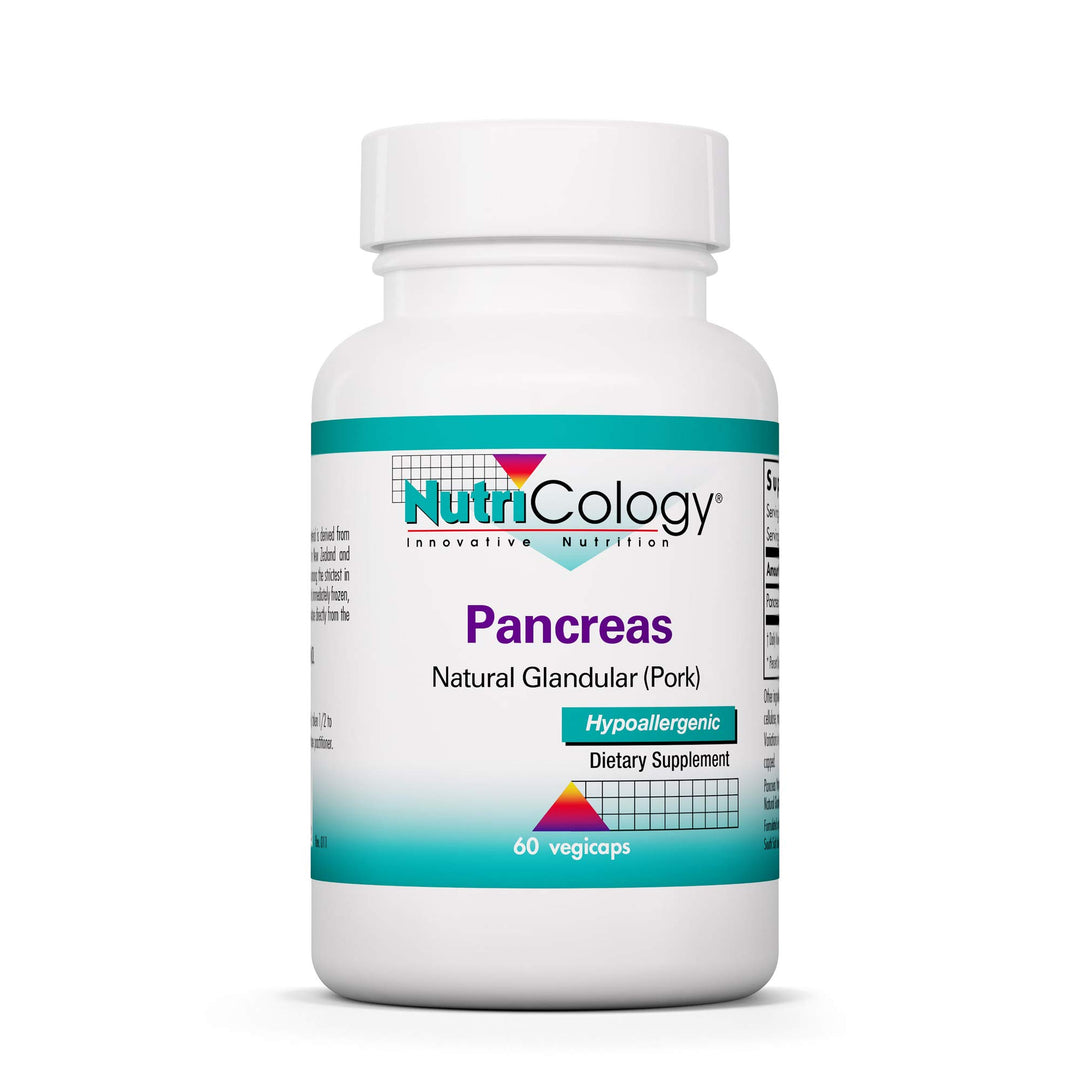 Pancreas Pork 425mg Supplement - Pancreas Natural Glandular, Pancreatic Enzymes, Digestive Enzymes for Pancreas, Amylase, Protease, Lipase, Hypoallergenic - 60 Count