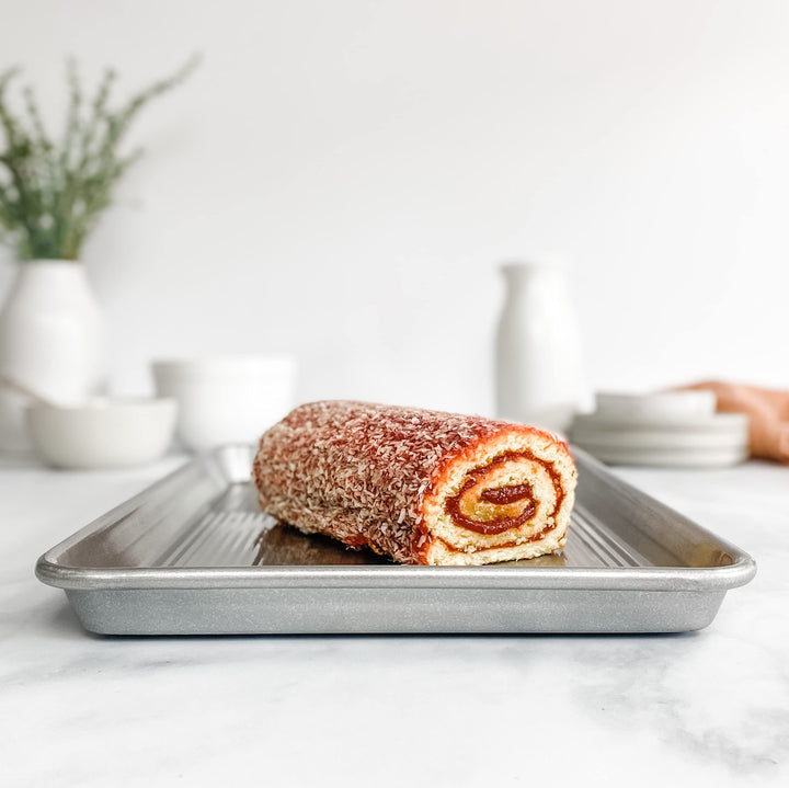 Bakeware Half Sheet Pan, Warp Resistant Nonstick Baking Pan, Made in the USA from Aluminized Steel 17.75 x 12.75 x 1