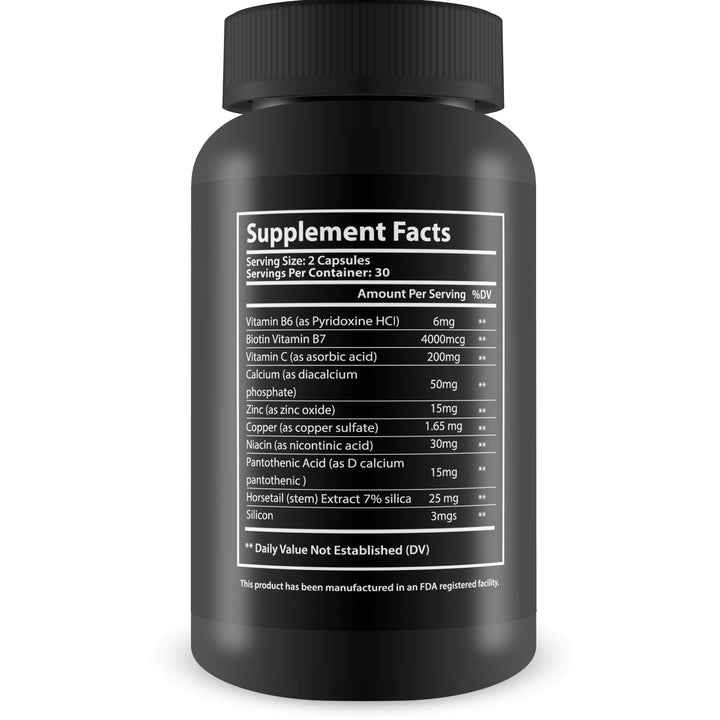 Silk Advanced Biotin Complex- Promotes Stronger, Longer, Hair-Healthier Skin- Ultimate Nail Strength