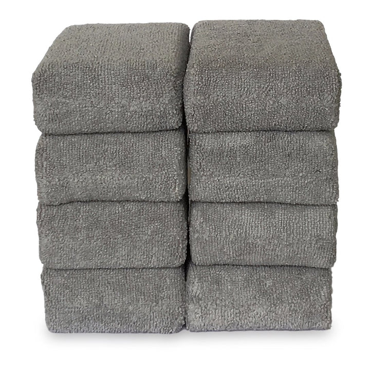 Microfiber Sponge Applicators, Large Size 5.8 x 4 x 2 in, Set of 8, Gray, Sponge Pad. Great for Car Detailing, Washing and Drying Cars, Boats, Applying Wax and Sealants