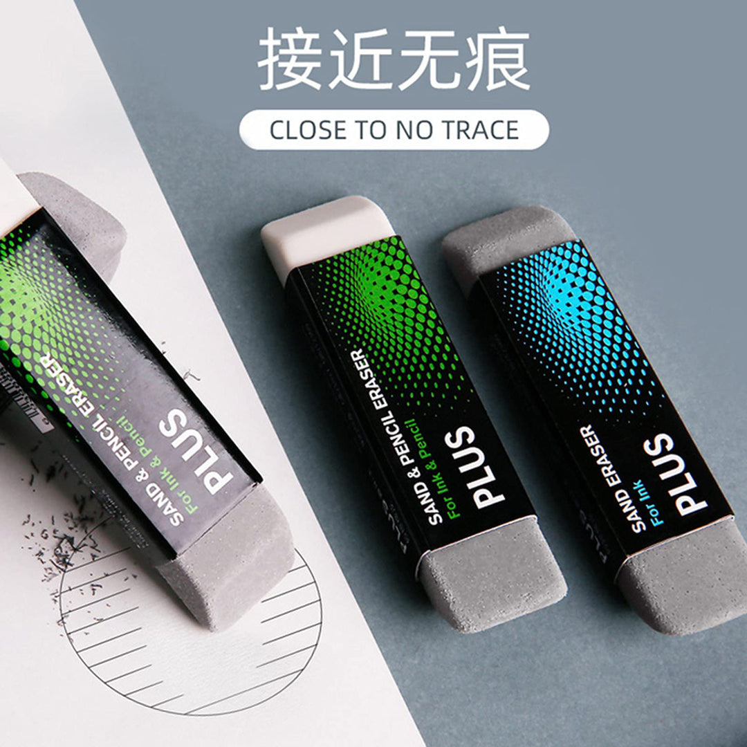2pcs Sand Eraser School Office Stationery Correction Supplies Sand and Rubber Particles Eraser Silica Eraser Designed to Remove Colored Pencil and Ink Markings