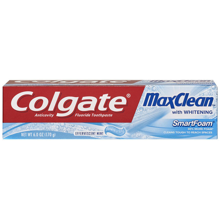 MaxClean Effervescent Mint Toothpaste, 6 Ounce (Pack of 2)
