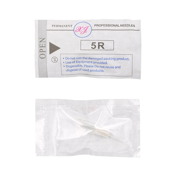 Needles, 5R: Eyebrow Tattoo Machine Permanent Makeup Pen Microblading Pen with Needles (Needles, 5R)