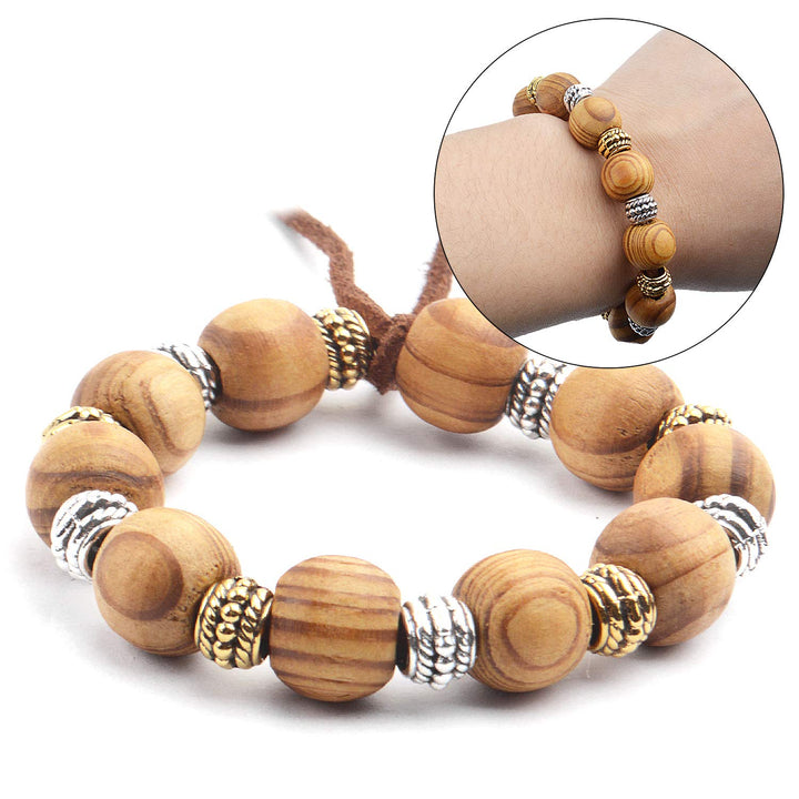 Large Hole Beads,100pcs 8mm Tibetan Barrel Spacer Beads European Charms Beads with 4mm Hole for Bracelet Necklaces Jewelry Making