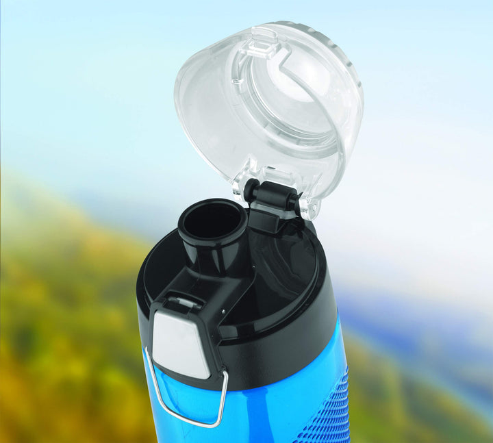 Thermos Intak 24-Ounce Tritan Hydration Bottle with Meter (Teal), One Size,