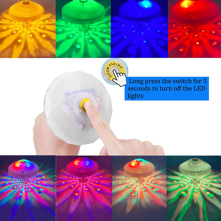 Swimming Pool Lights Floating Pool Lights Underwater Lights Pool Accessories with 7 Modes for Disco Pool Party or Pond Décor