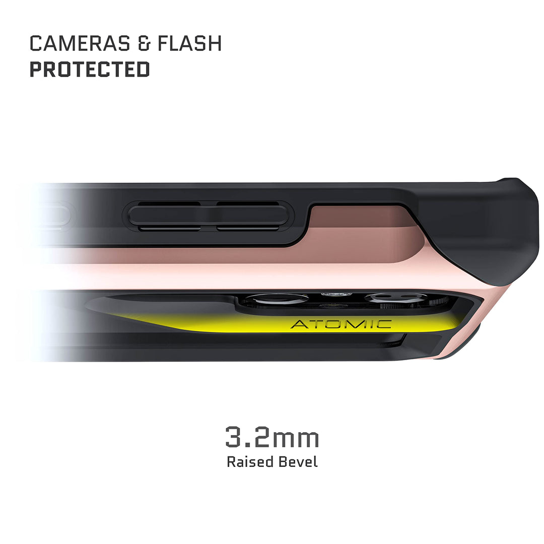 ATOMIC Slim Samsung Galaxy S22 Ultra 5G Case - Shockproof, S-Pen Access, Wireless Charging Compatible, Black