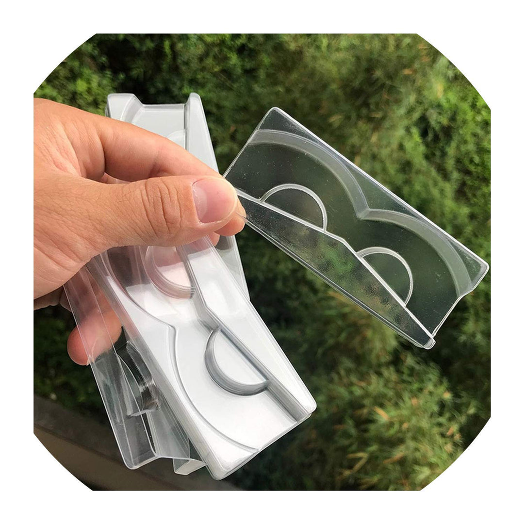 100 Pcs Triangle Clear Mink Lash Trays Holder Plastic Clear Eyelash Trays Transparent Lid Tray for False Eyelash Storage Case Packaging Box Cosmetic Container Lash Case