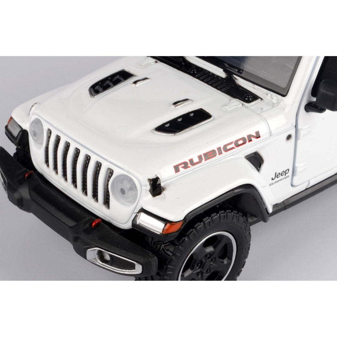 2021 Gladiator Rubicon (Closed Top) Pickup Truck White 1/24-1/27 Diecast Model Car 79368