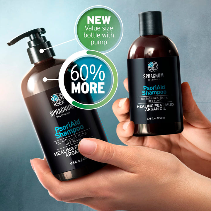 Psoriasis Shampoo - Peat Mud & Fulvic Acid Therapy for Itchy and Red Scalp Treatment. No Coal Tar. 8.45 Oz