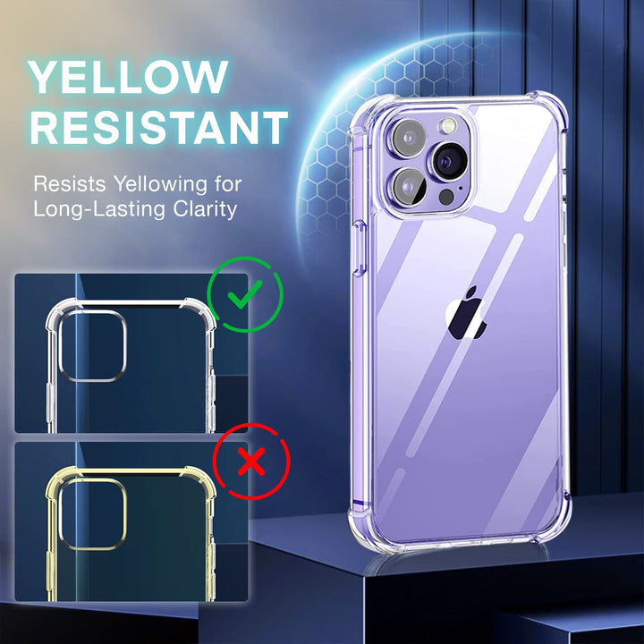 iPhone 14 Pro Max Case | Clear Case for iPhone 14 Pro Max | Anti-Scratch | Shock Absorption | 2022 iPhone 6.7 inch Case | Reinforced Corner Protection Bumper | Crystal Clear