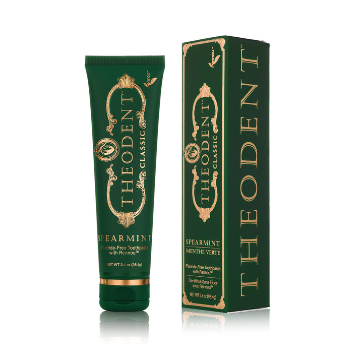 Classic Fluoride-Free, Natural Toothpaste for Remineralization and Sensitivity Reduction, Whitening Spearmint (3.4 Ounces, 96.4 Grams)