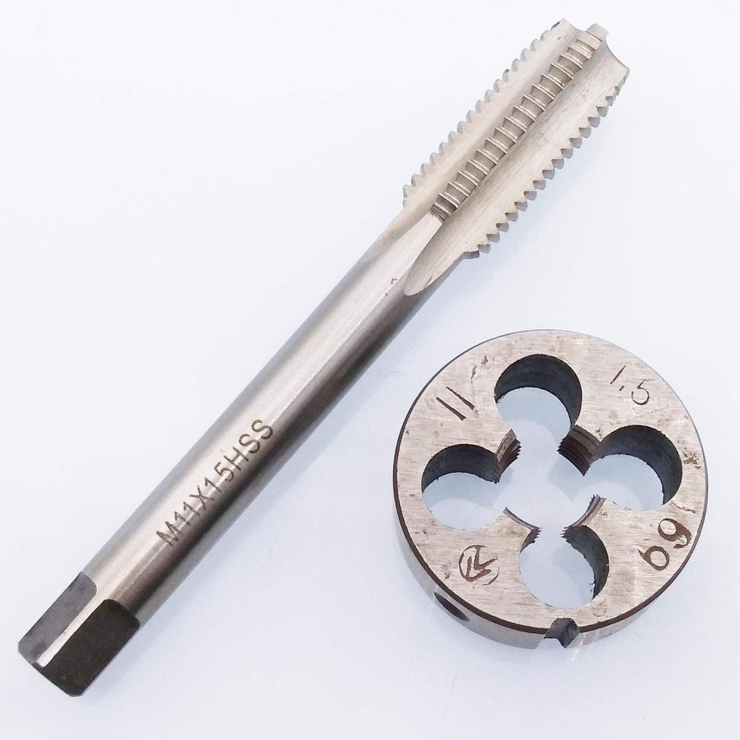 HSS M11 x 1.5mm Tap and M11 x 1.5mm Die Metric Thread Right Hand